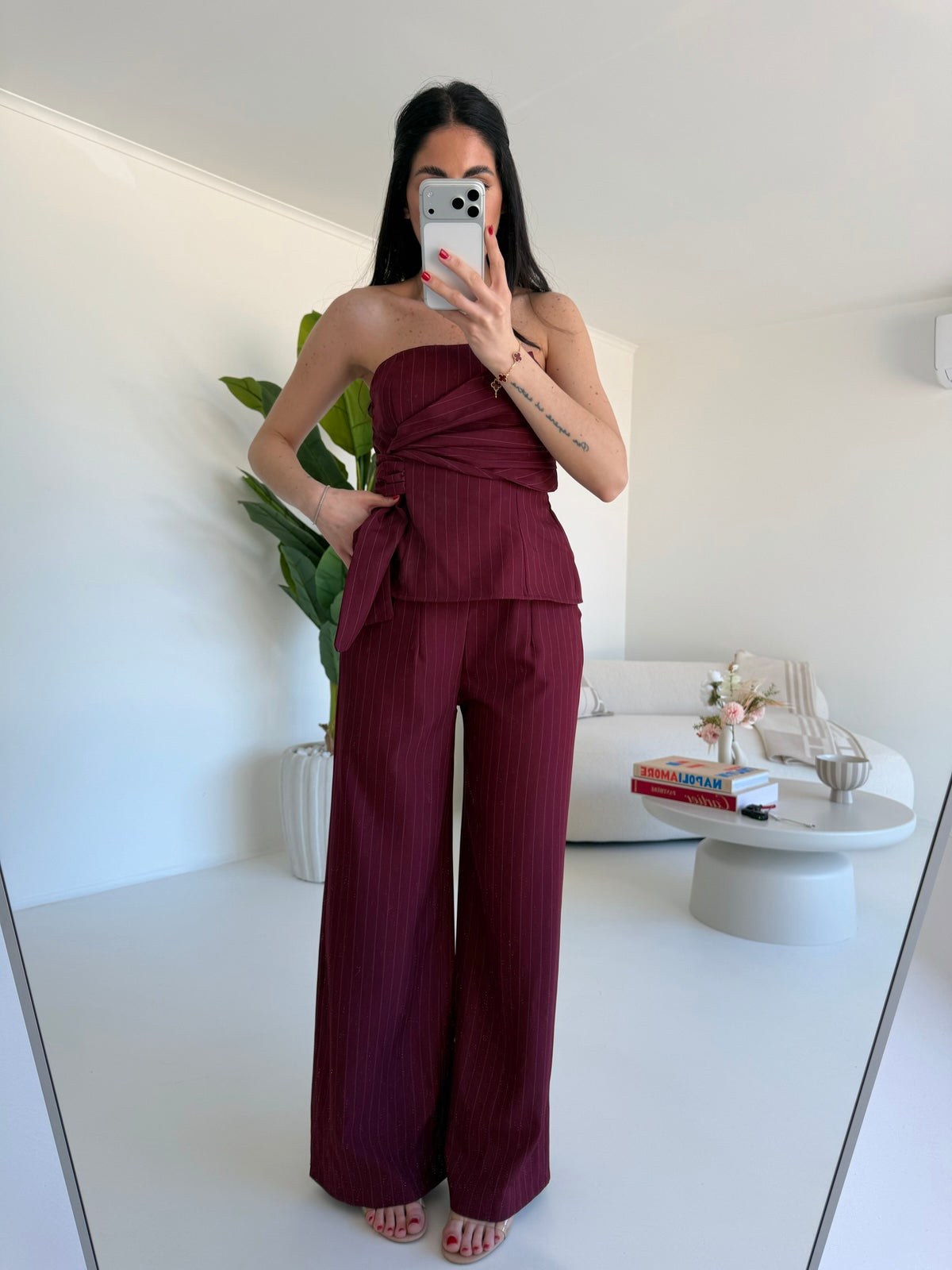 6968-COORDINATO PALOMA BORDEAUX
