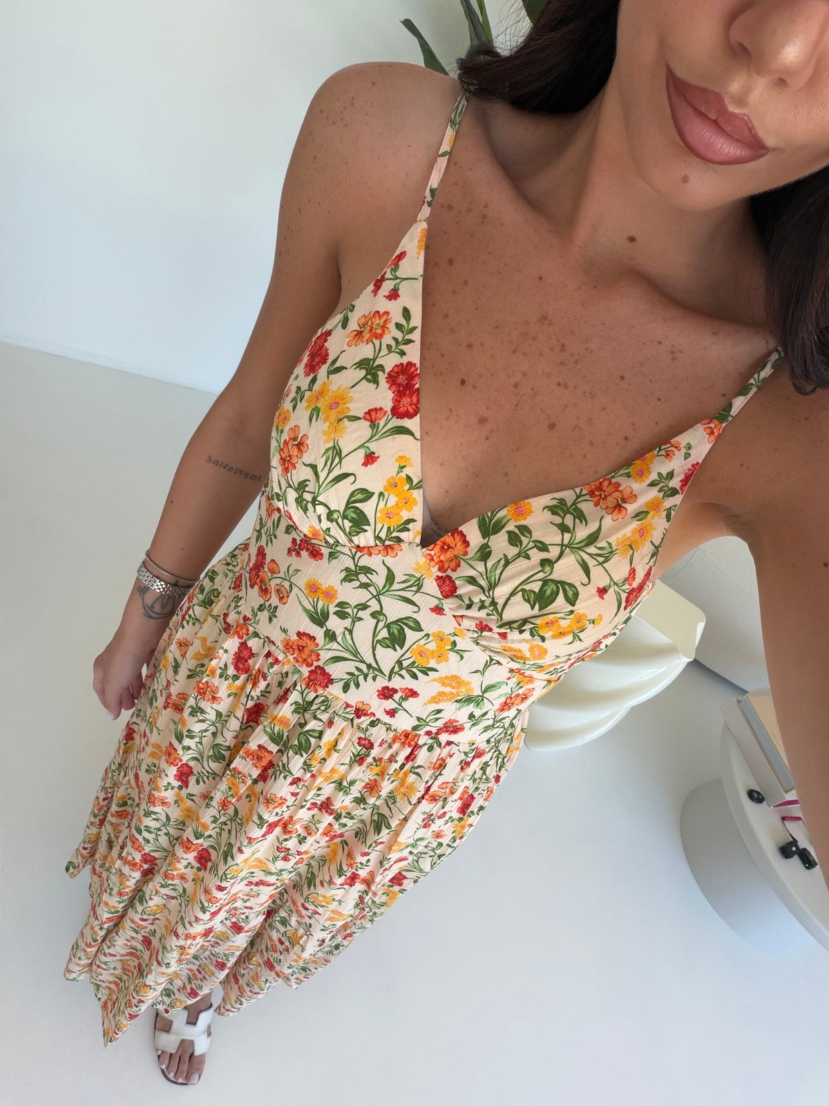 C2185-ABITO MILLEFIORI YELLOW