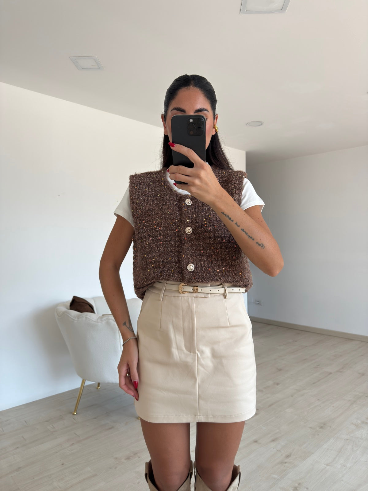 SC20646-GILET INSERTI CHOCO