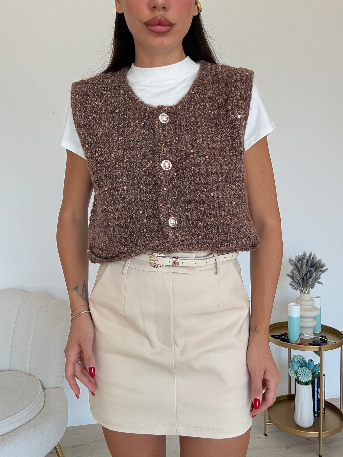 SC20646-GILET INSERTI CHOCO