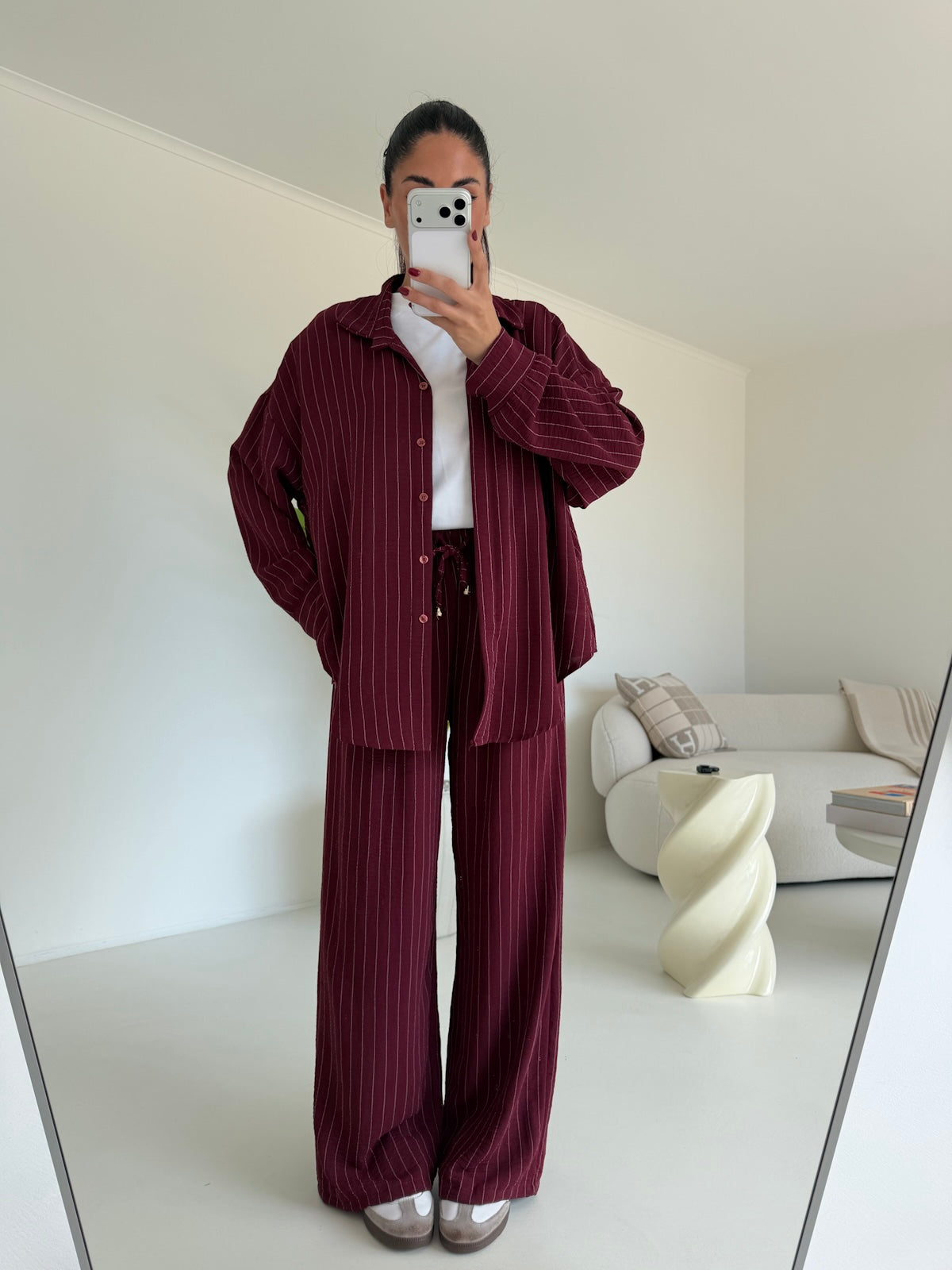 COORDINATO CHALK BORDEAUX
