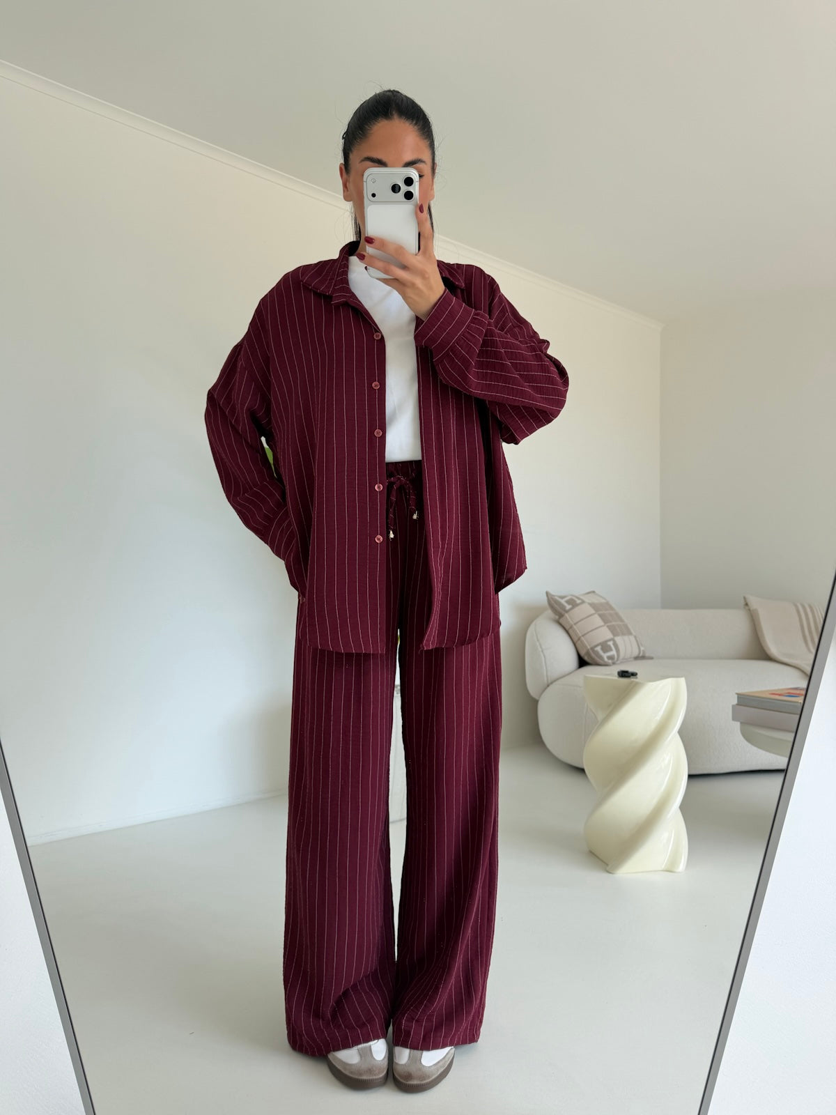 COORDINATO CHALK BORDEAUX