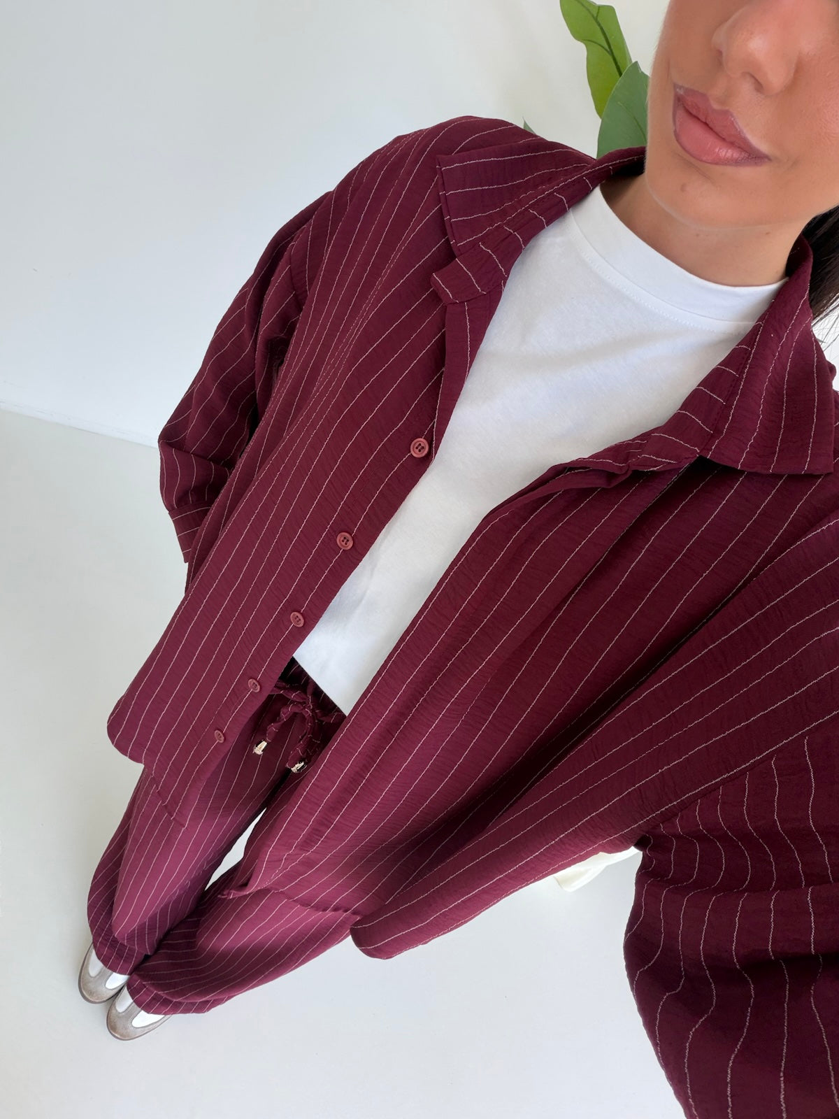 COORDINATO CHALK BORDEAUX