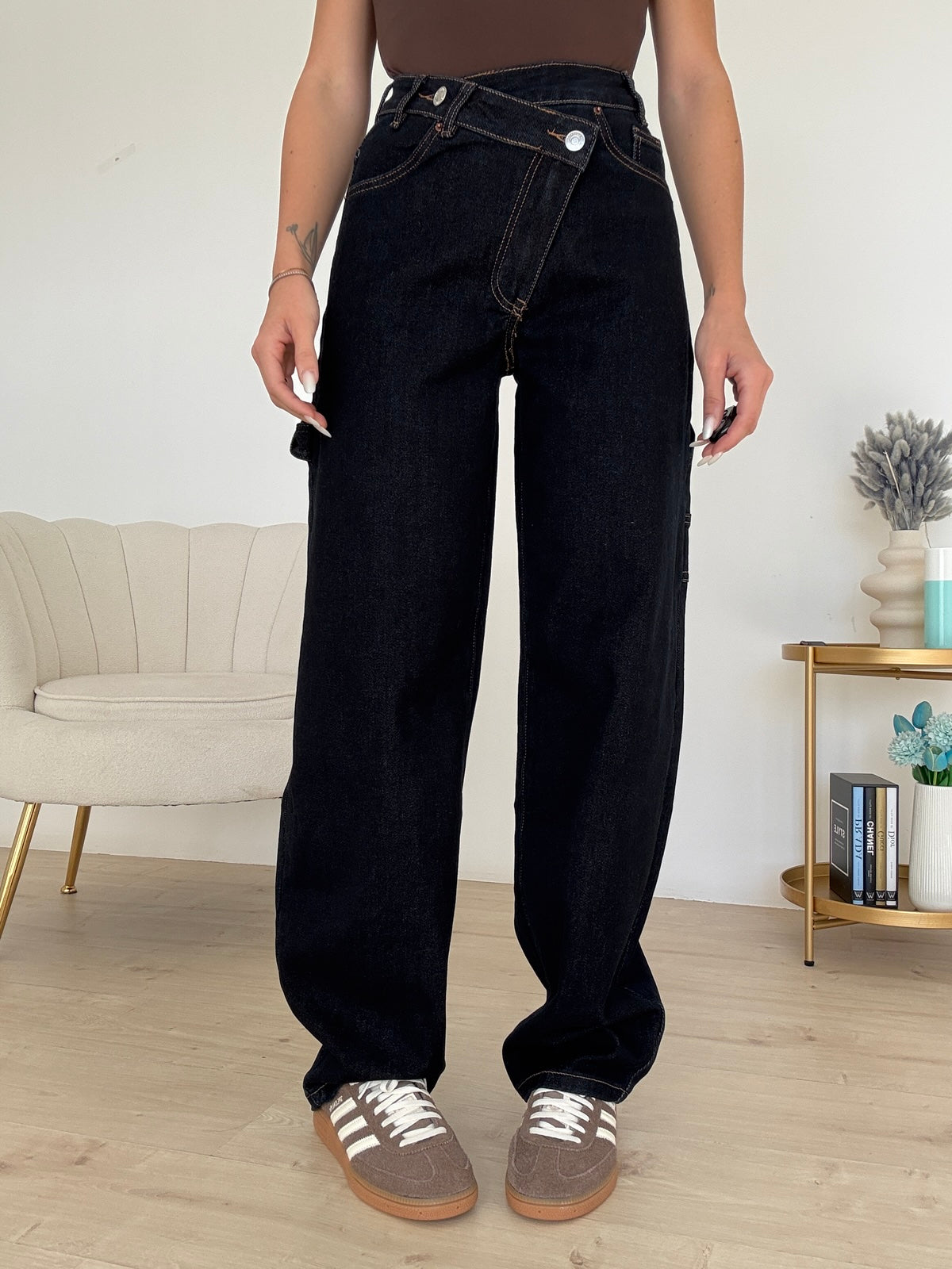 8794-JEANS SLOUCHY SOTTOSOPRA BLU DENIM