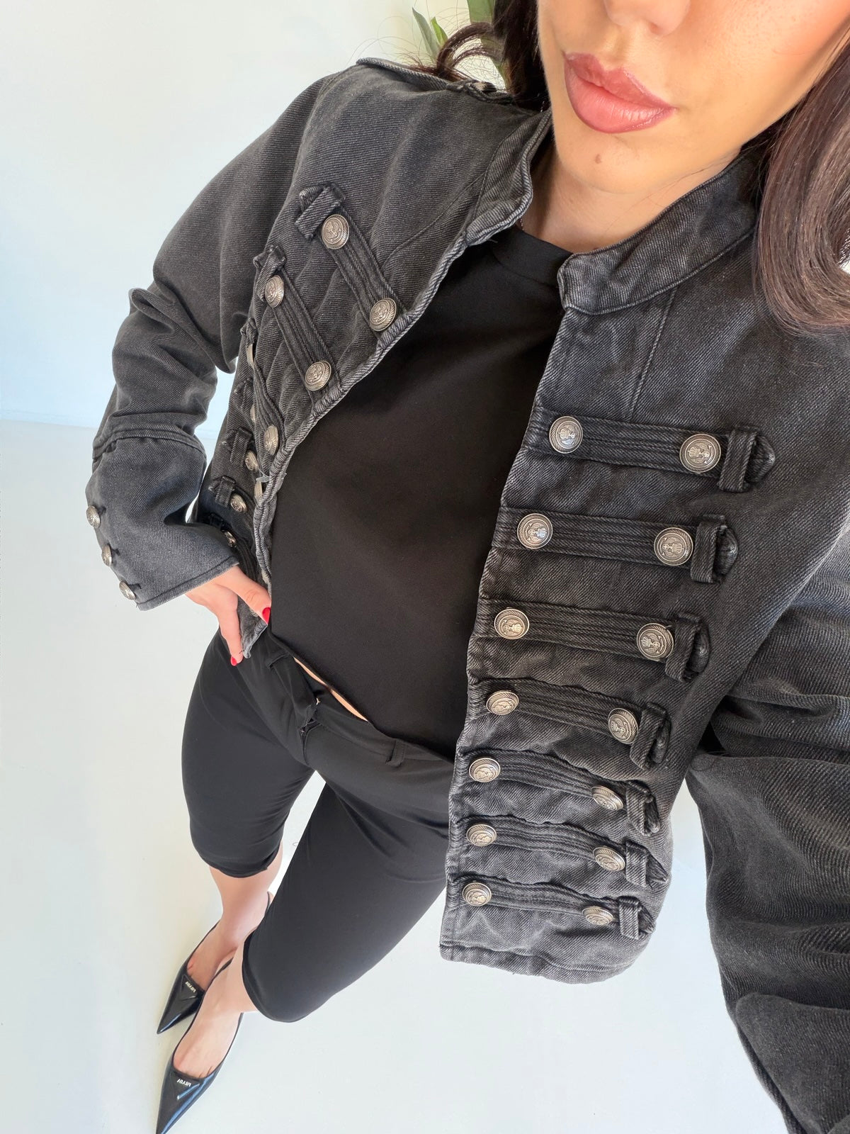 W52117-GIACCA DENIM GREY