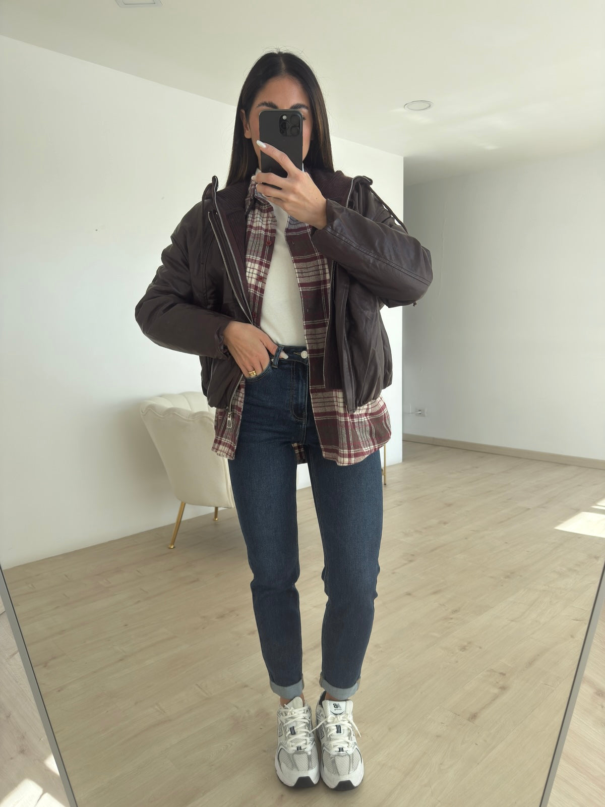 10173-BIKER ECOPELLE BORDEAUX CON CAPPUCCIO