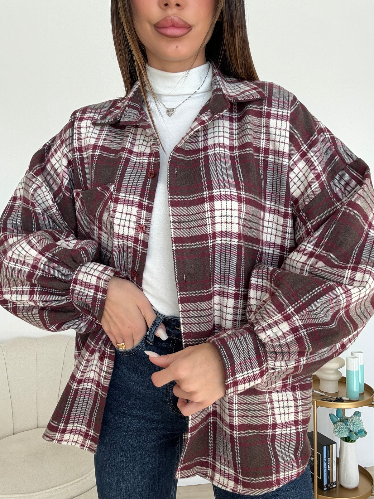 CAMICIA VIRGINIA BORDEAUX