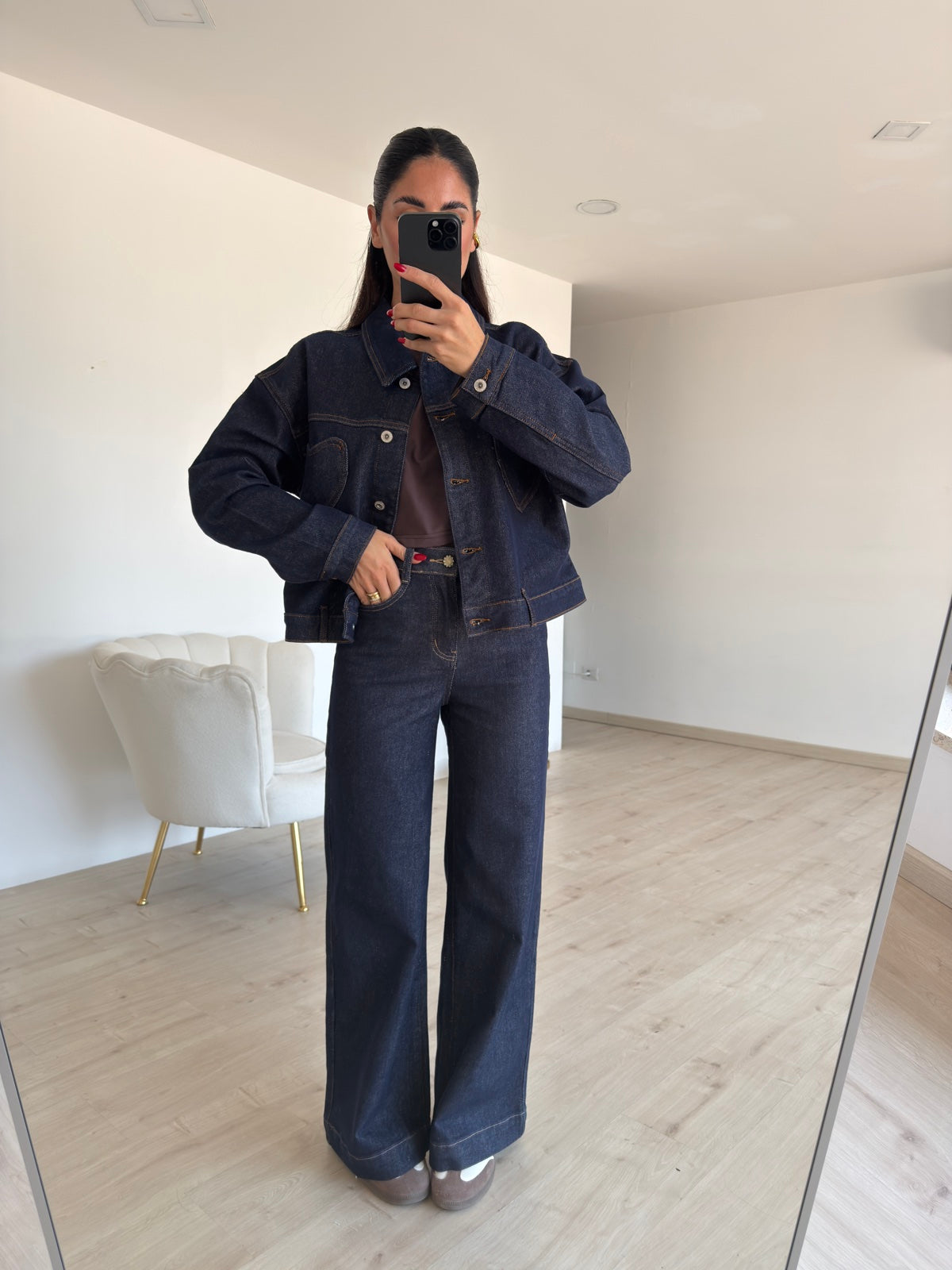 ST9010-1-CAMICIA CUORICINI DENIM