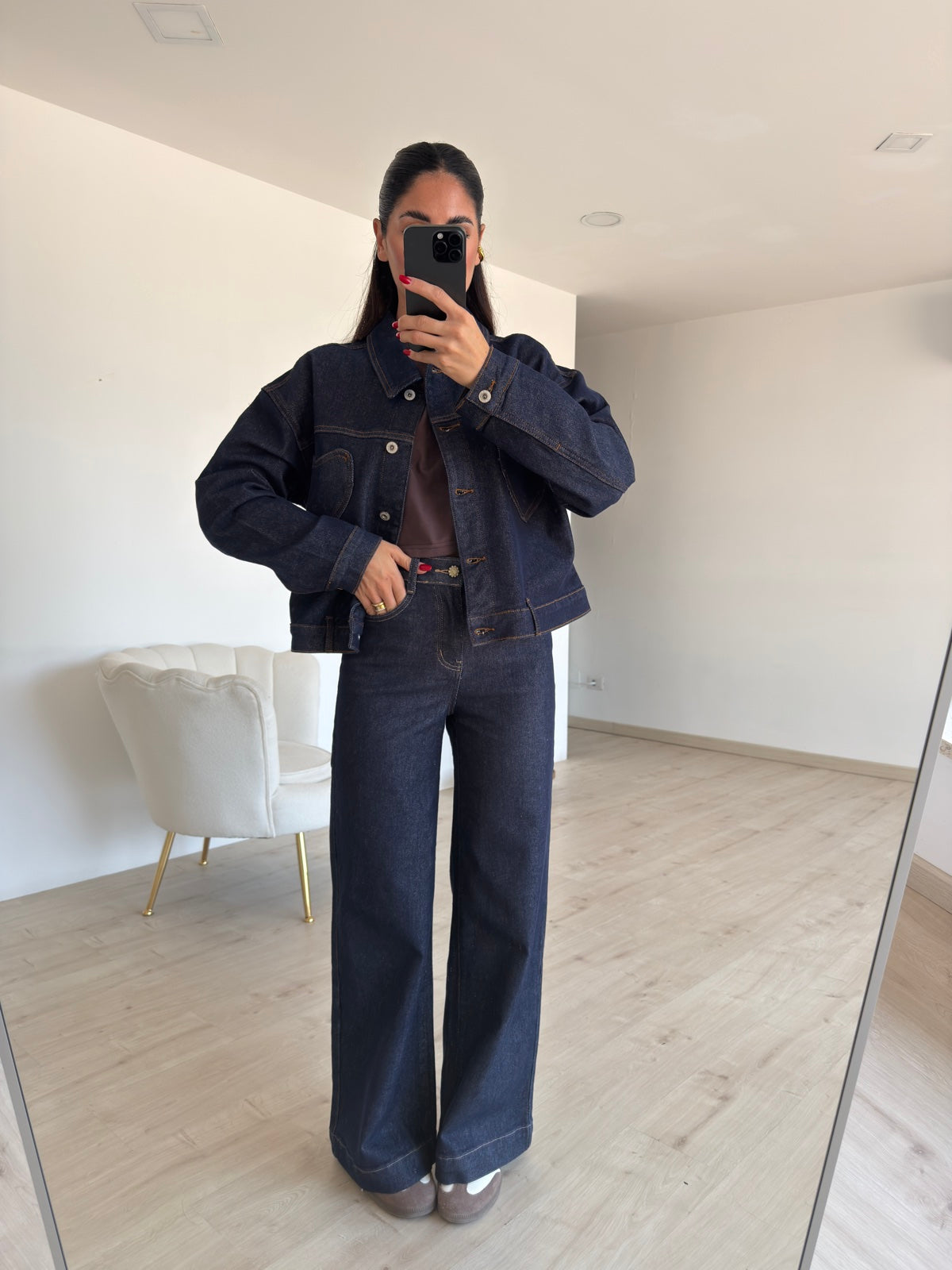 ST9010-1-CAMICIA CUORICINI DENIM