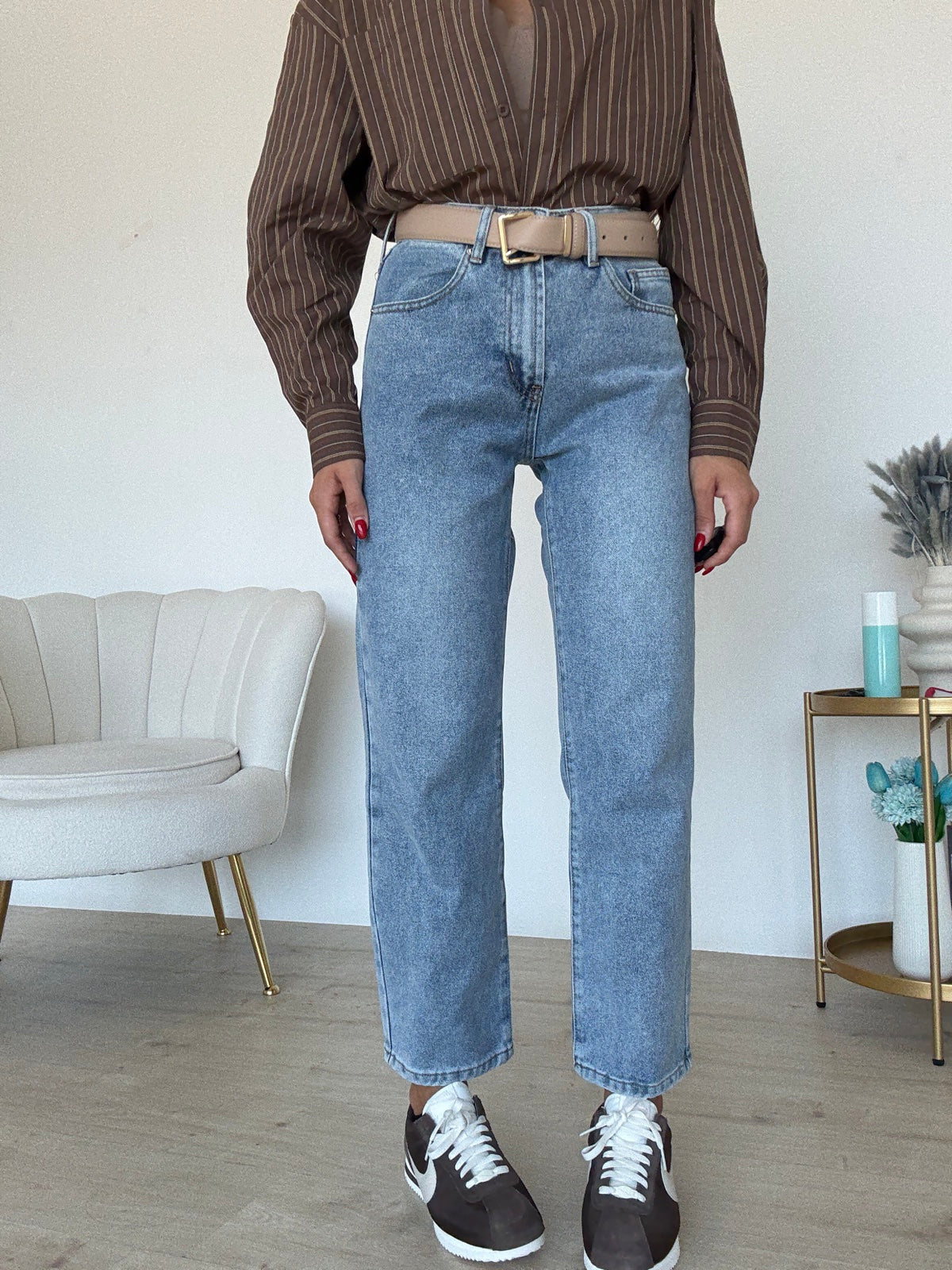 A1069-JEANS MOM DAILY