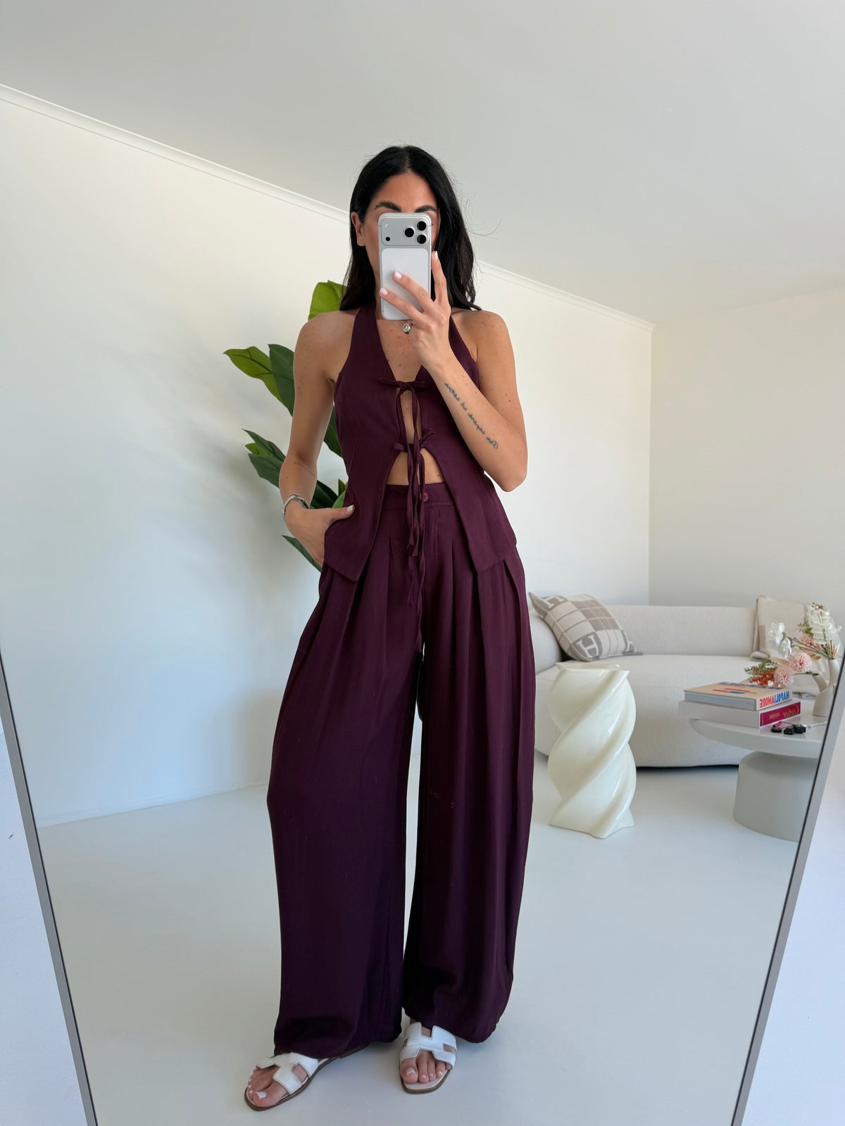 COORDINATO PRISCILLA WINE