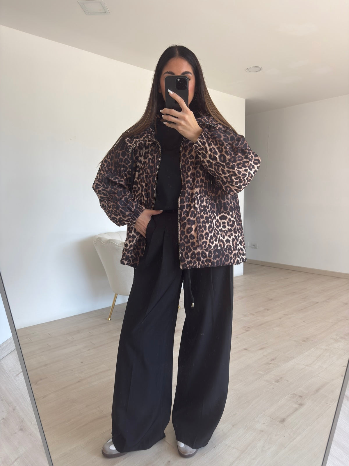 W45252-MAXI T-SHIRT NERA