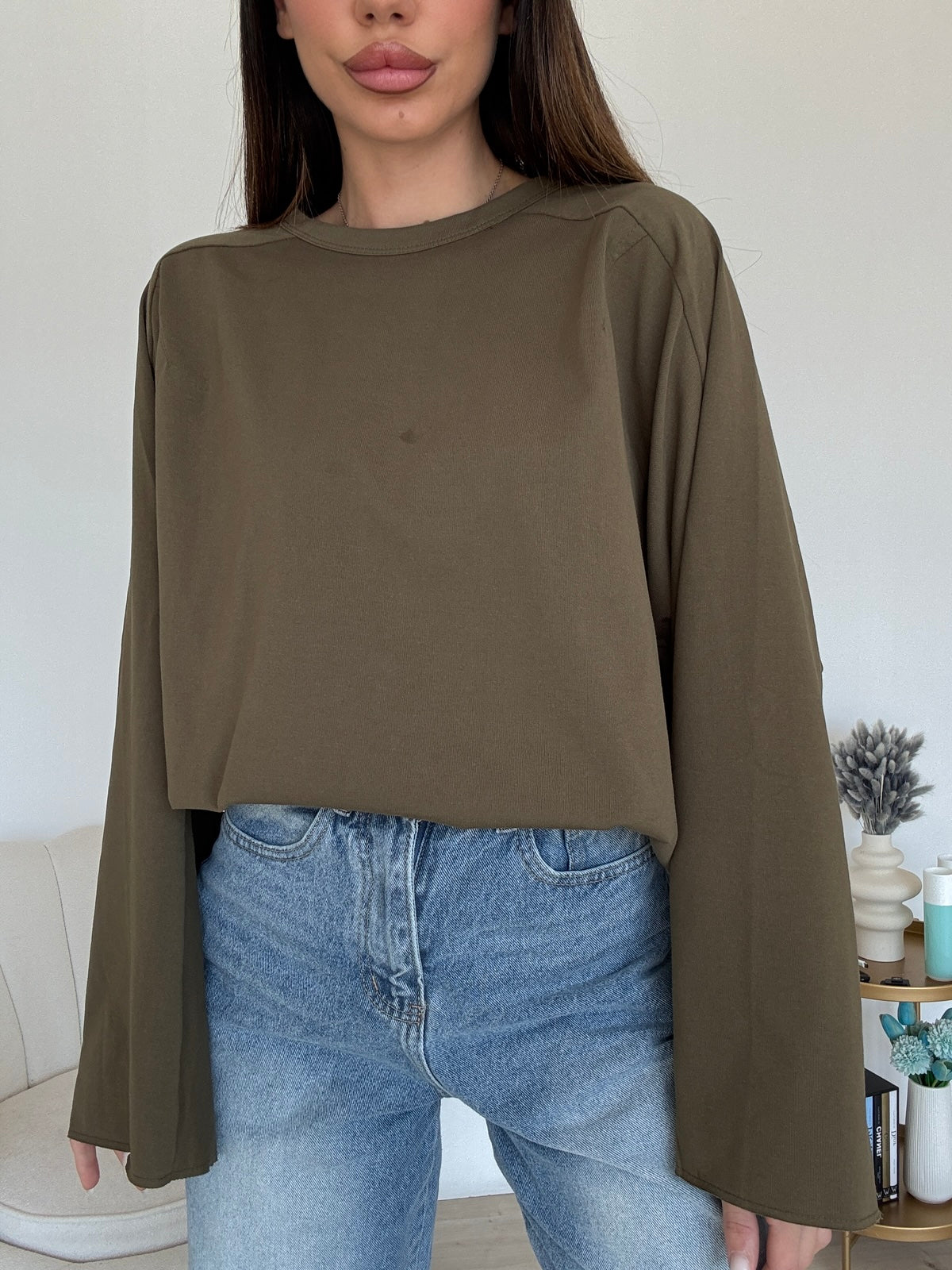 W45252-MAXI T-SHIRT MILITARE