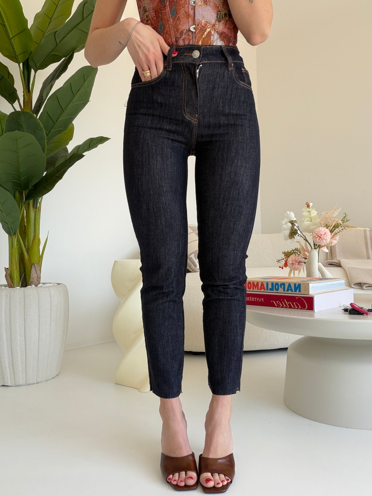 H3022-JEANS TAGLIO VIVO LAVAGGIO ZERO