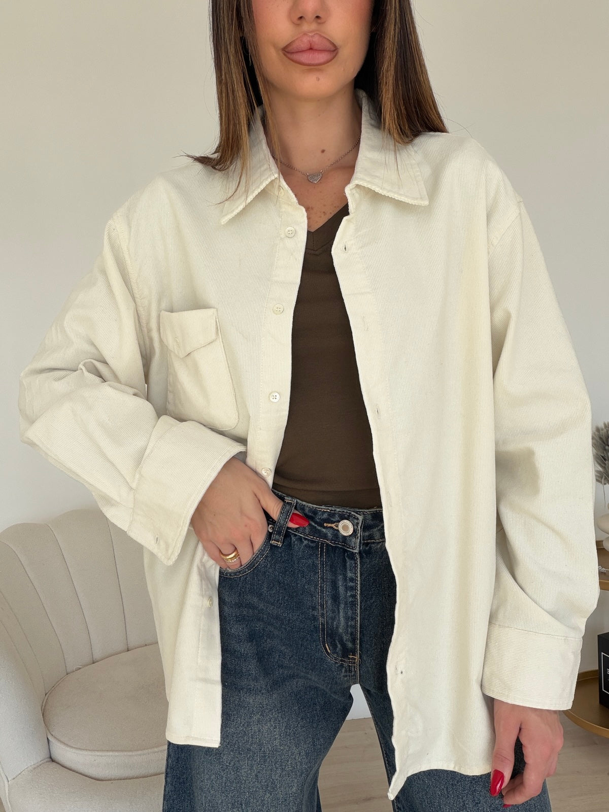 5431-CAMICIA COSTINE MILK