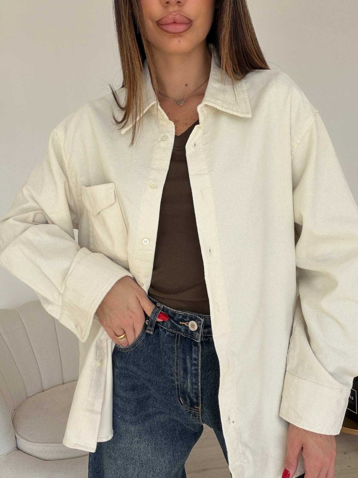 5431-CAMICIA COSTINE MILK