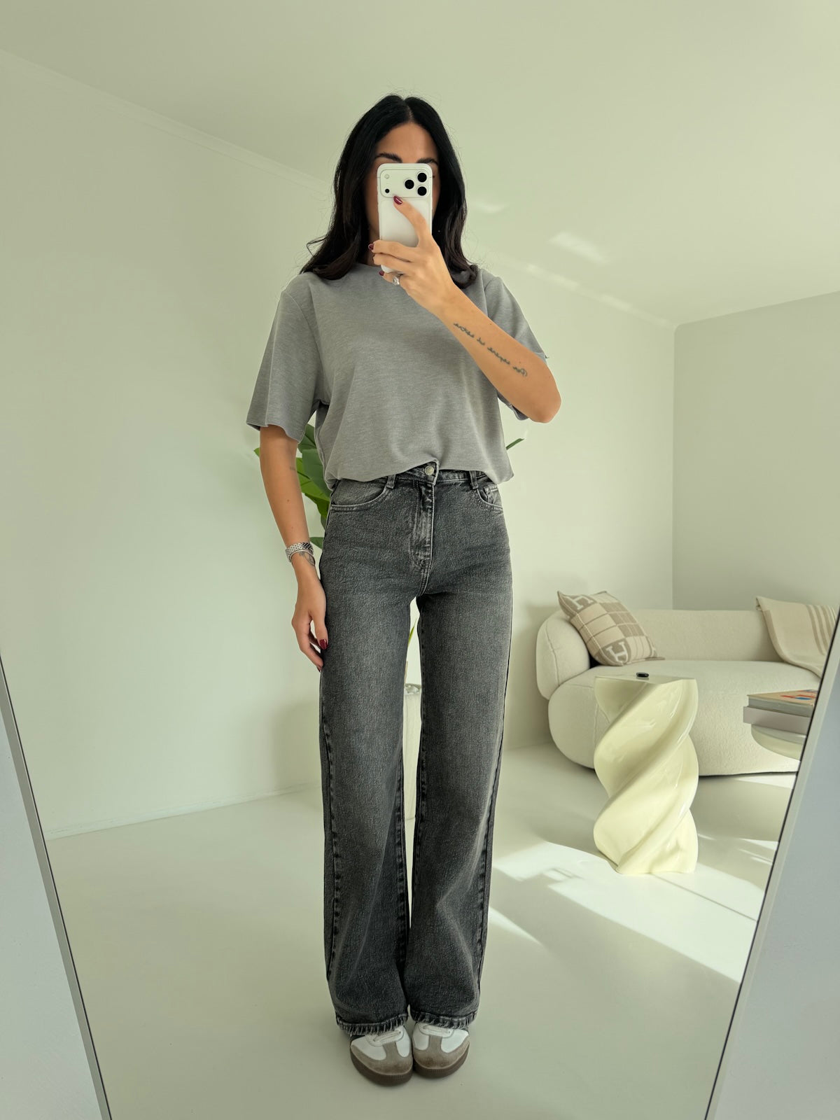 5862-T-SHIRT SPUGNETTA GREY