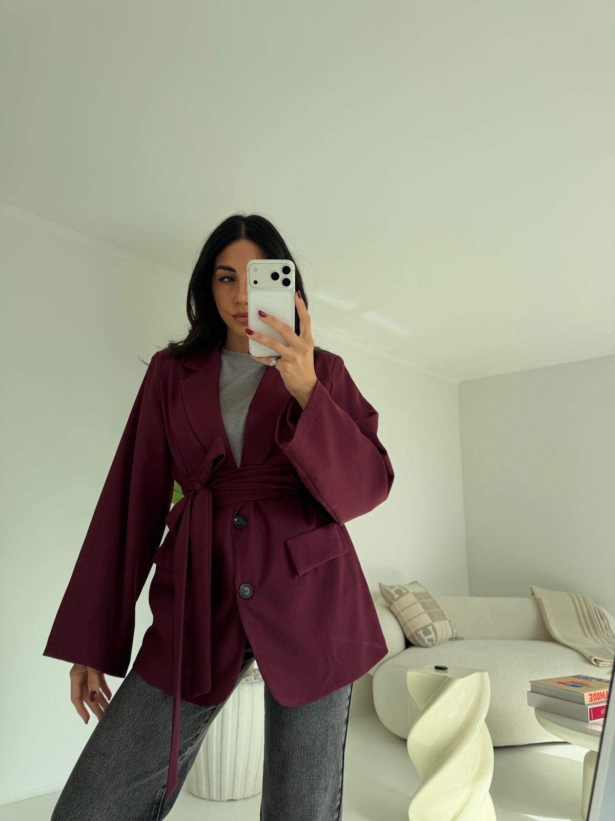 BLAZER EVERGREEN BORDEAUX