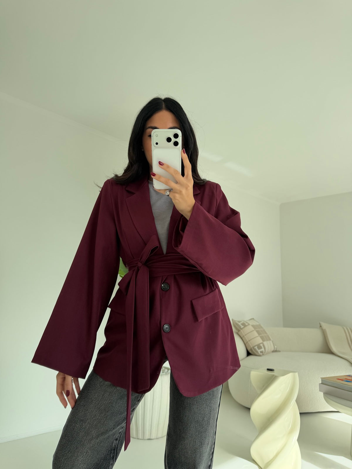 BLAZER EVERGREEN BORDEAUX
