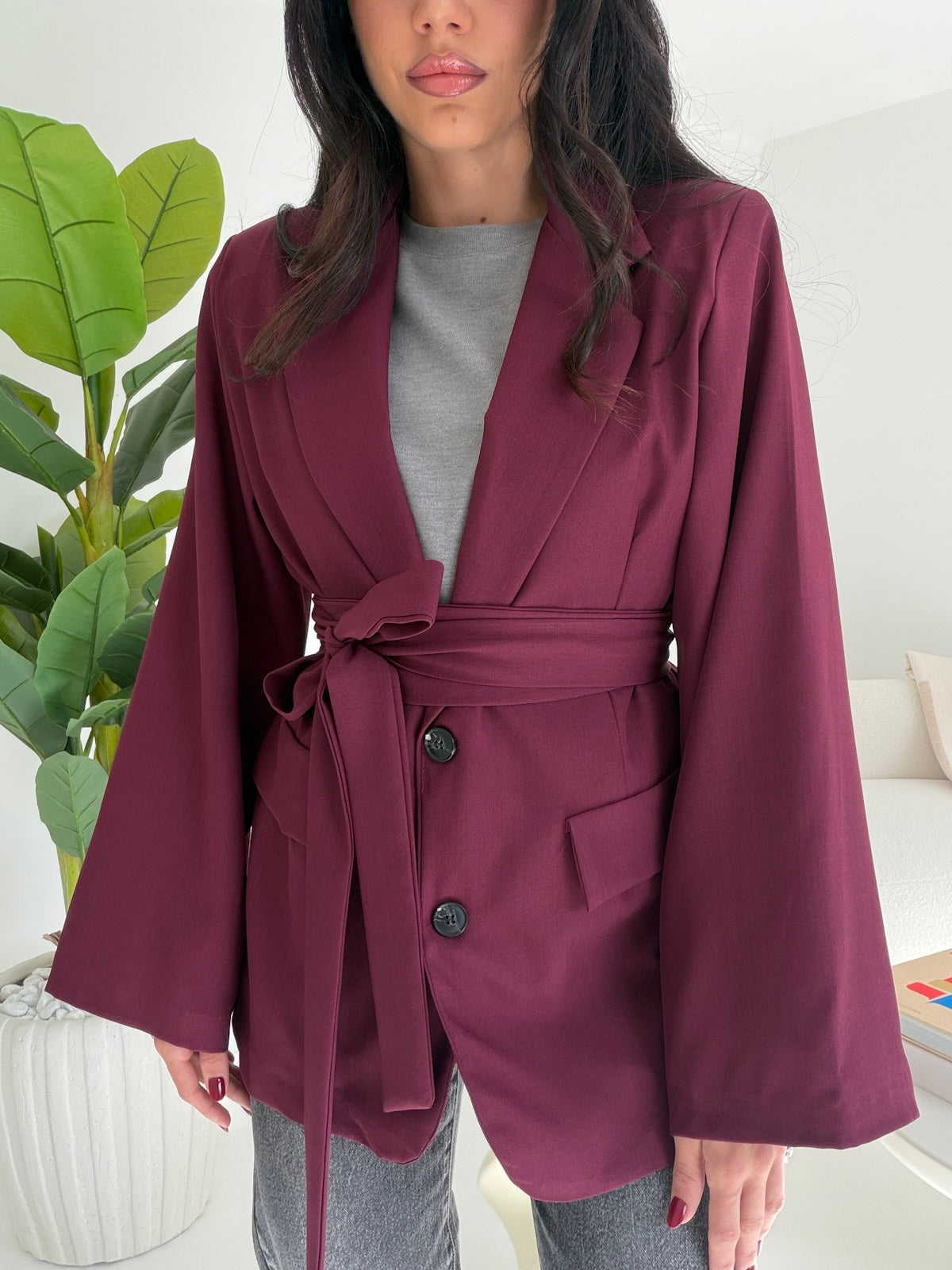 BLAZER EVERGREEN BORDEAUX