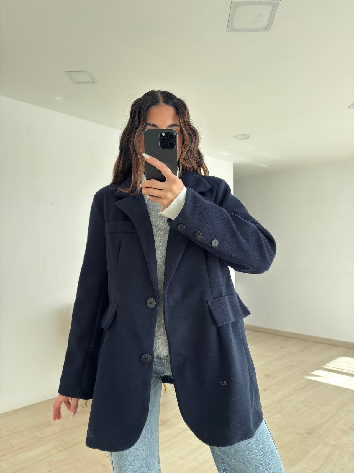 BLAZER ROND NAVY