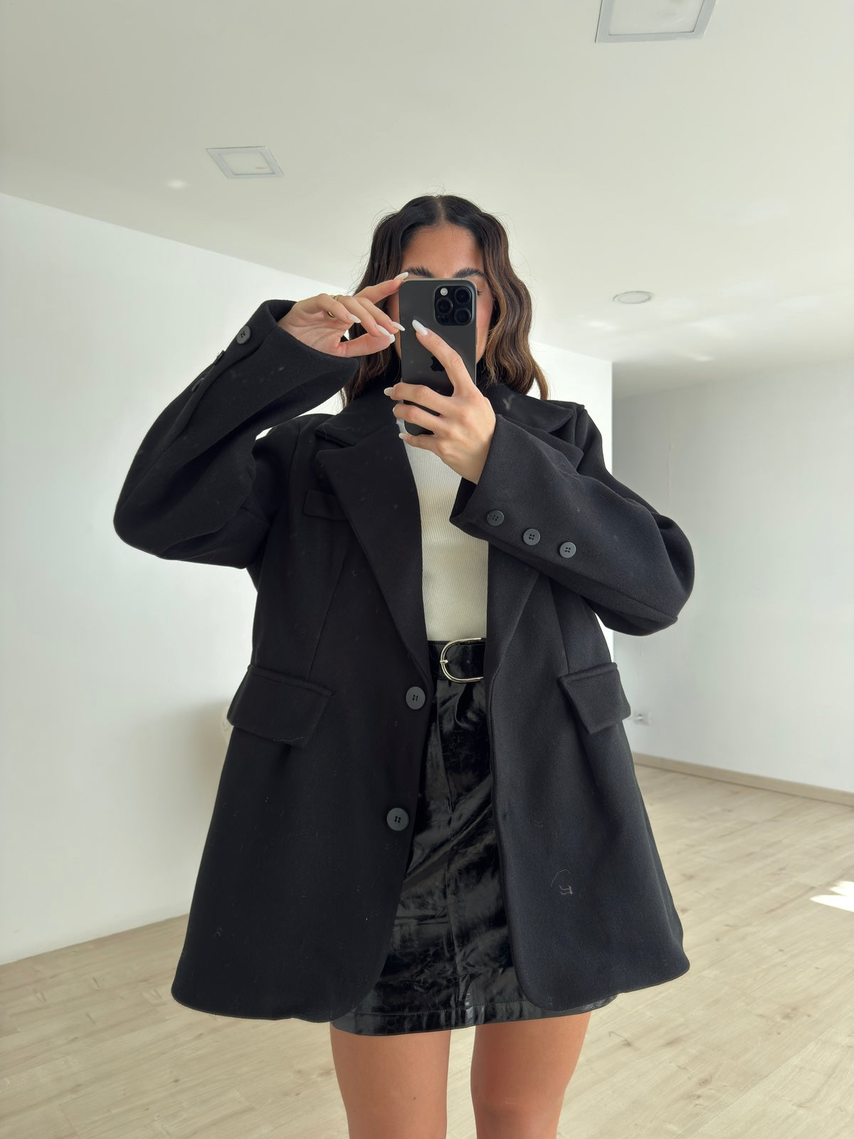 BLAZER ROND NERO