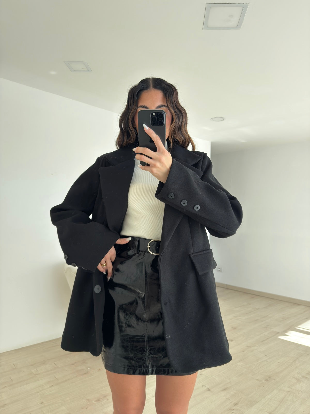 BLAZER ROND NERO