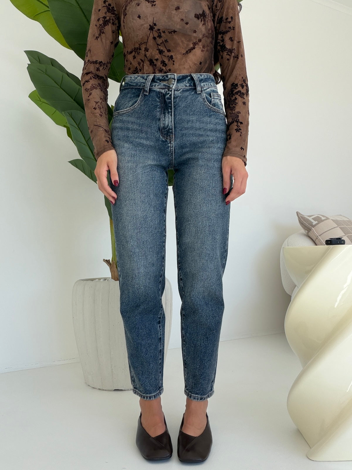 N2781-JEANS MOM MANON
