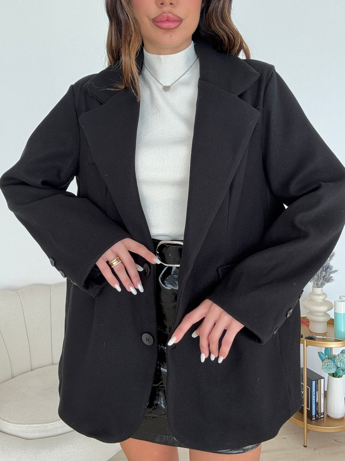 BLAZER ROND NERO