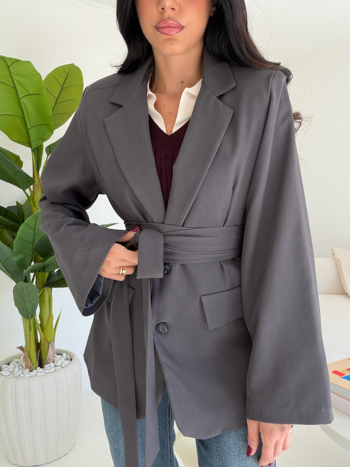 BLAZER EVERGREEN GREY