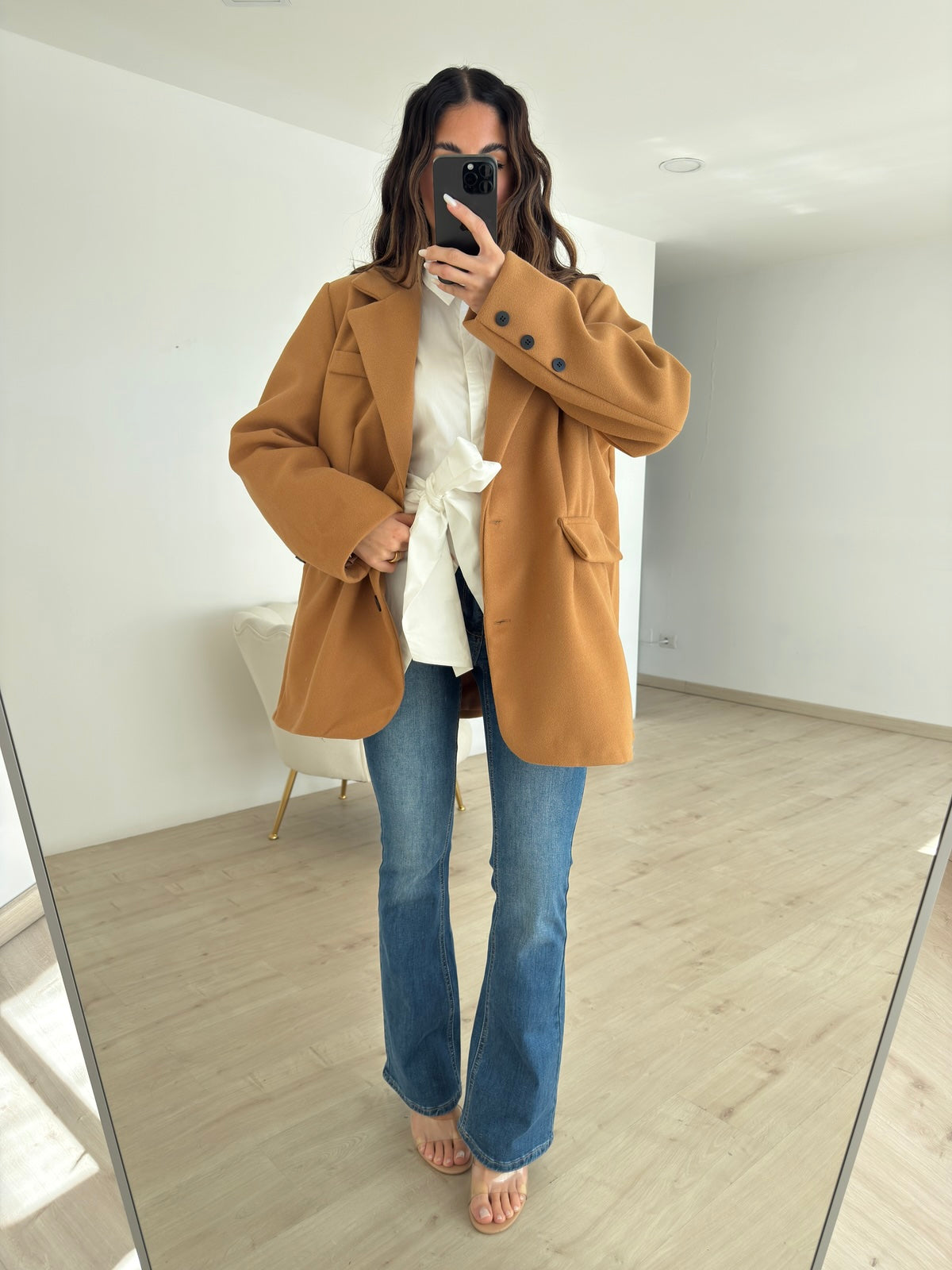 BLAZER ROND BISCOTTO