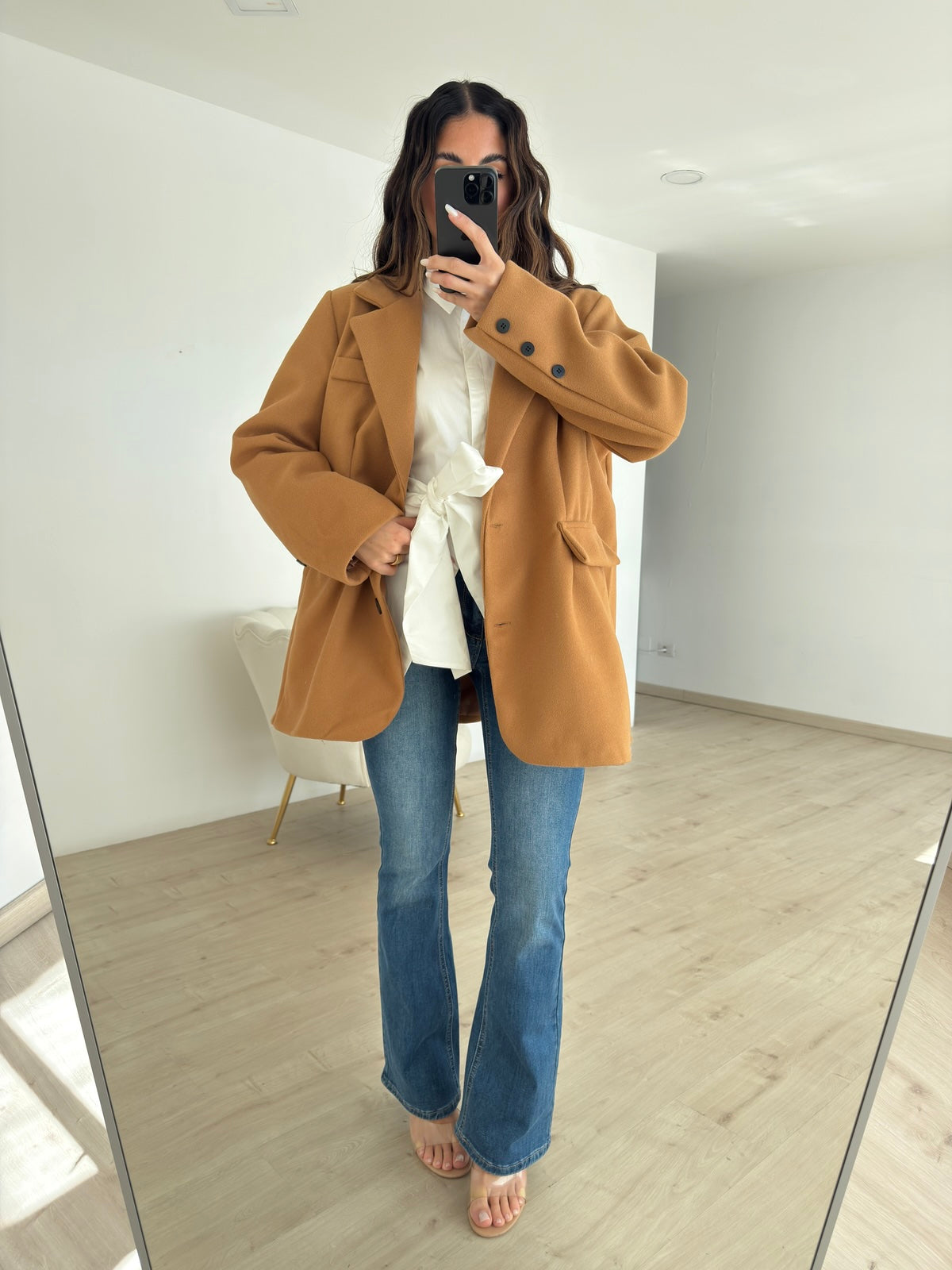 BLAZER ROND BISCOTTO