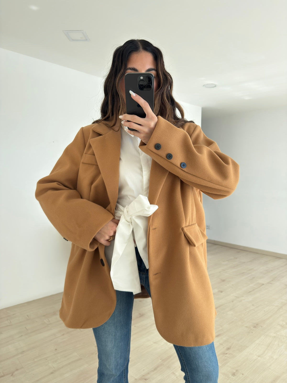 BLAZER ROND BISCOTTO