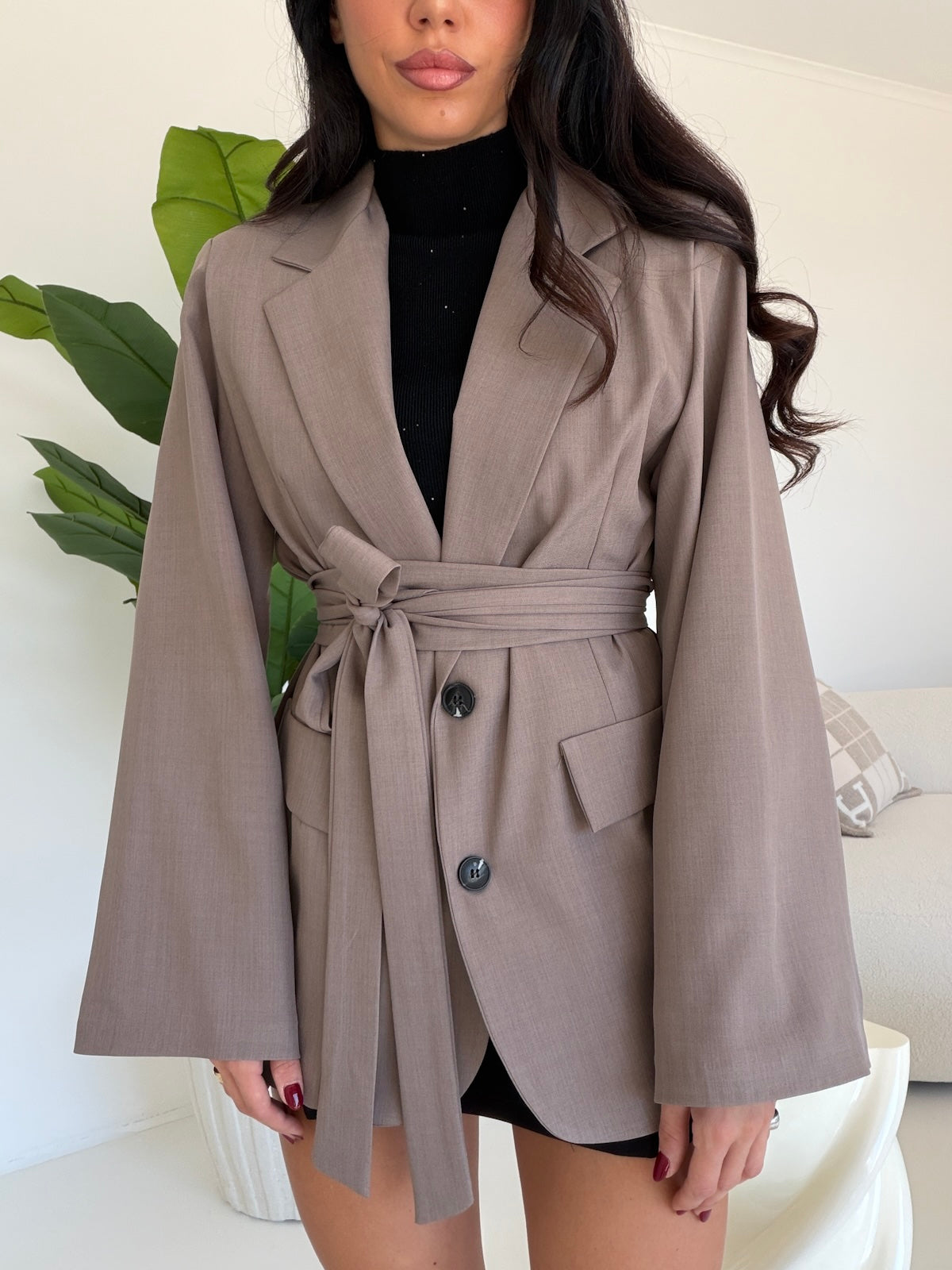 BLAZER EVERGREEN TAUPE