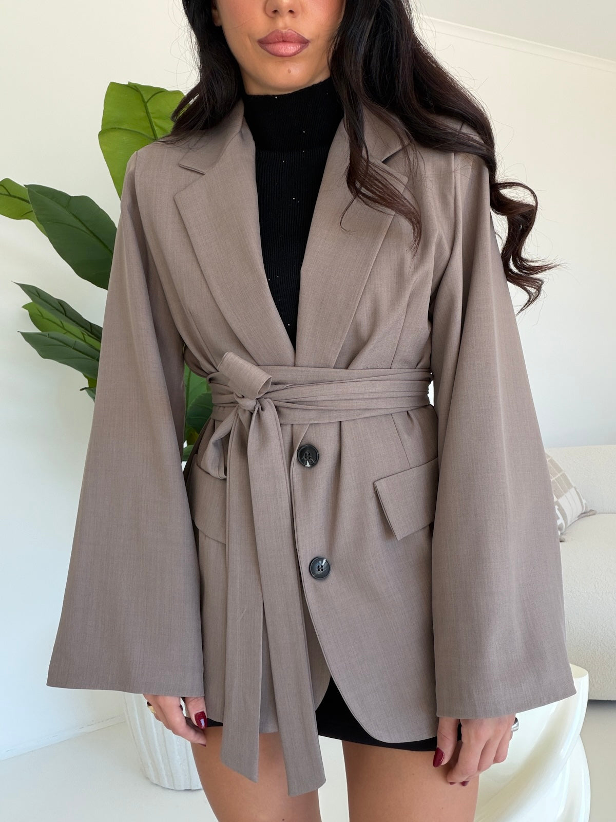 BLAZER EVERGREEN TAUPE