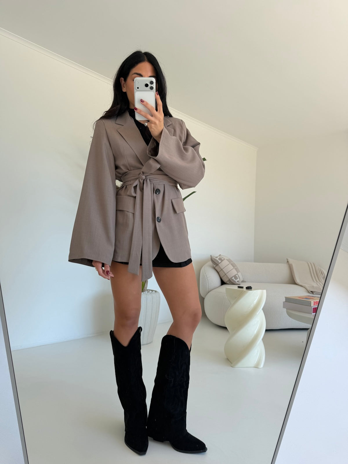 BLAZER EVERGREEN TAUPE