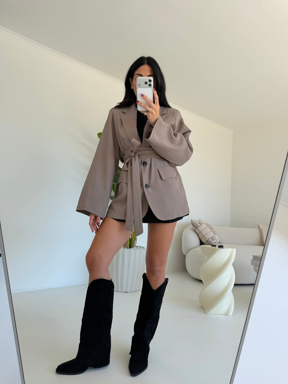 BLAZER EVERGREEN TAUPE