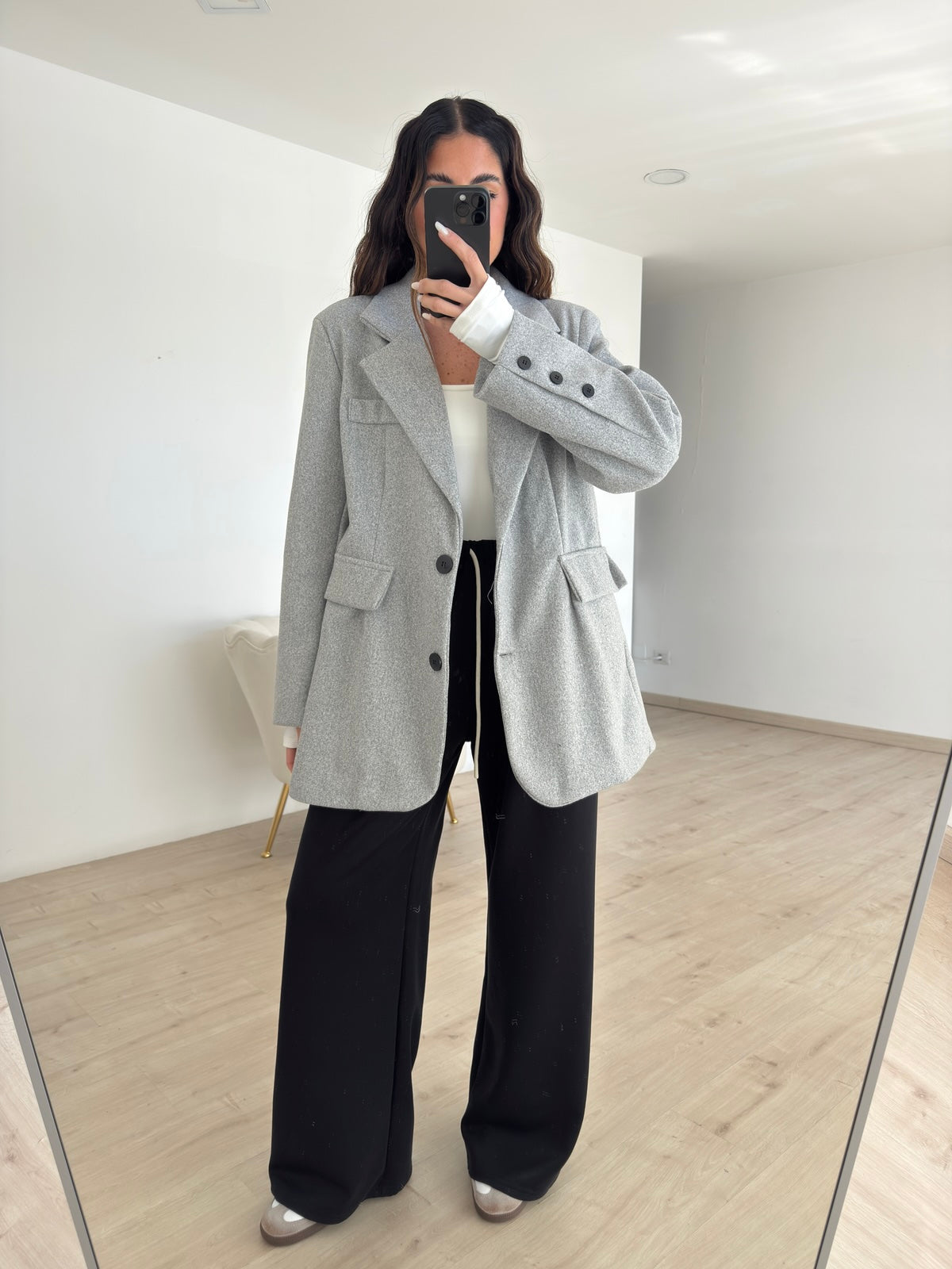 BLAZER ROND GREY