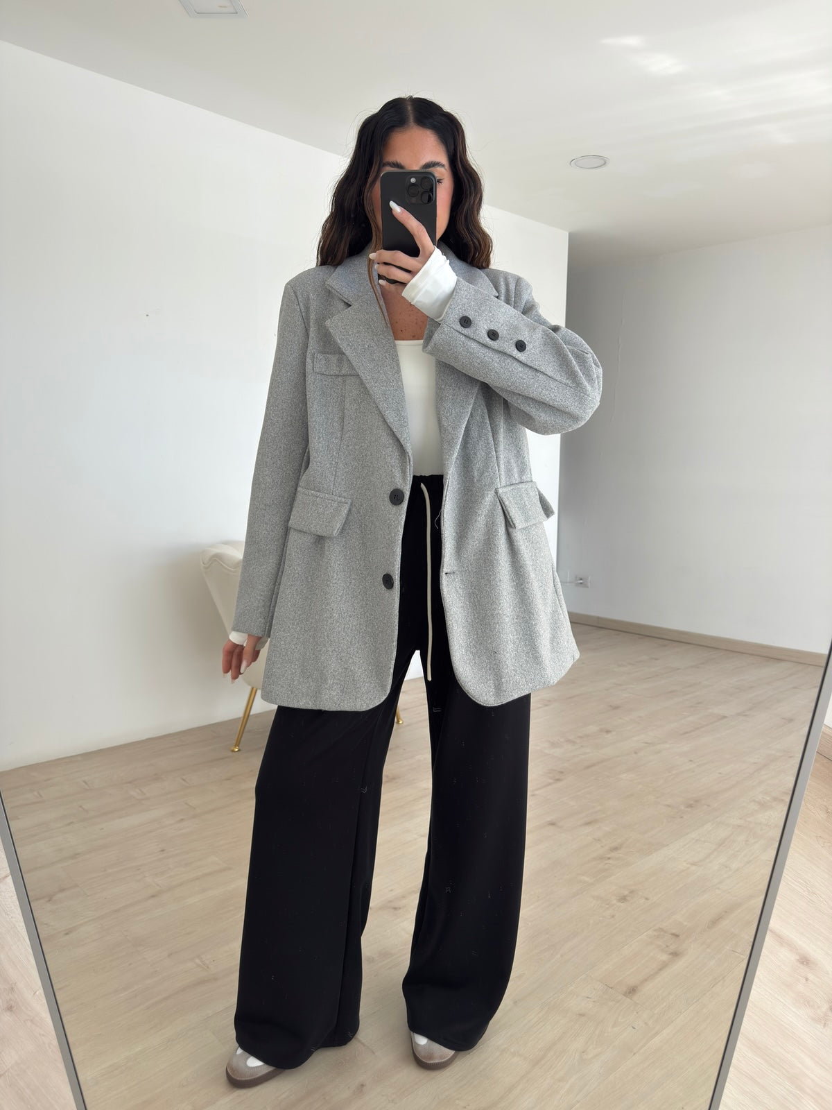 BLAZER ROND GREY