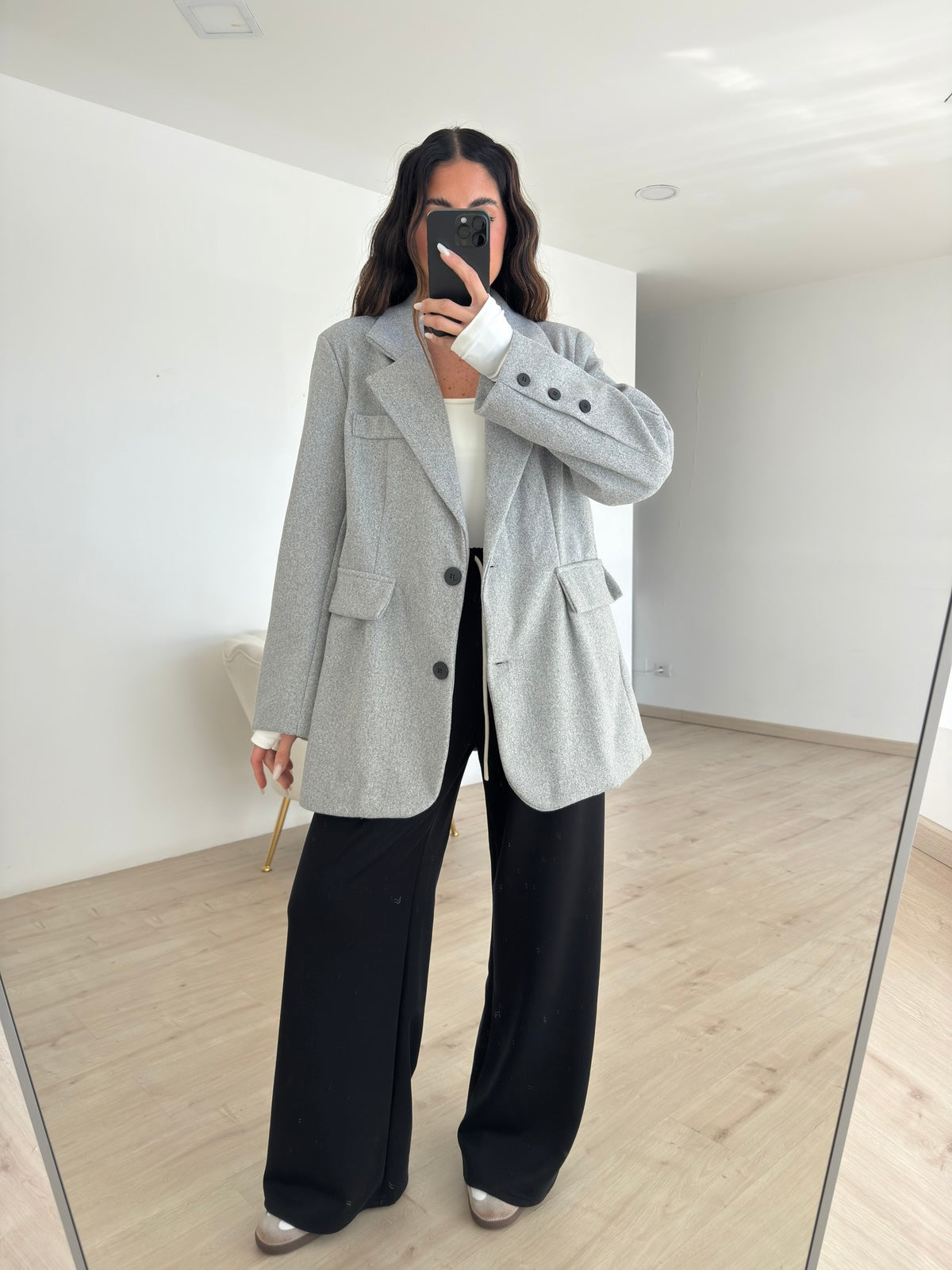 BLAZER ROND GREY