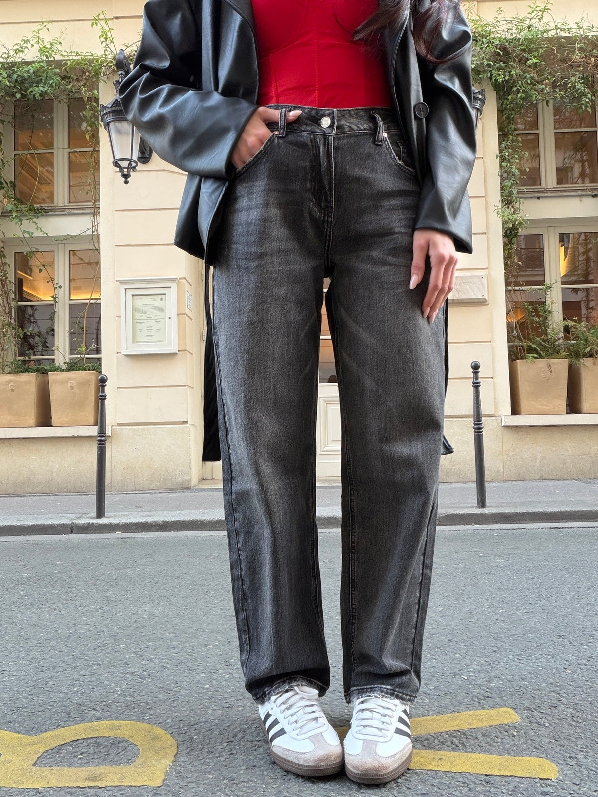 H5071-JEANS BARELL NERO