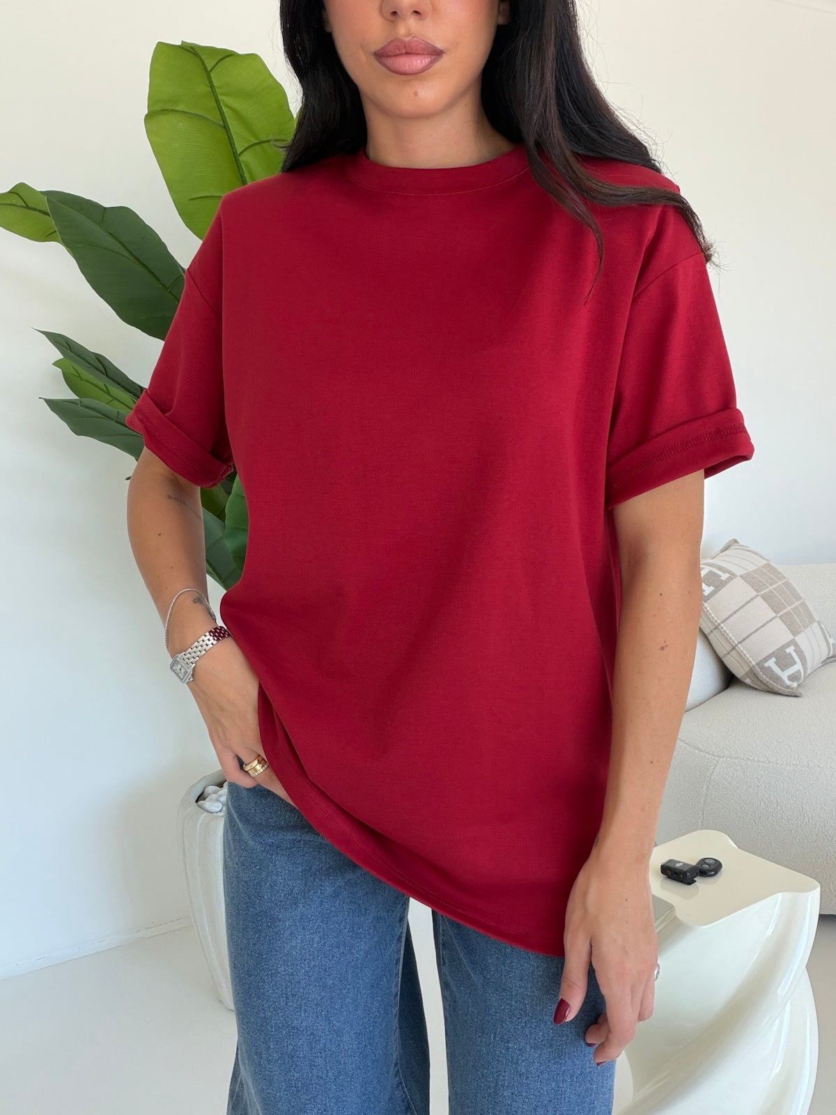 5577-T-SHIRT PREMIUM CHERRY