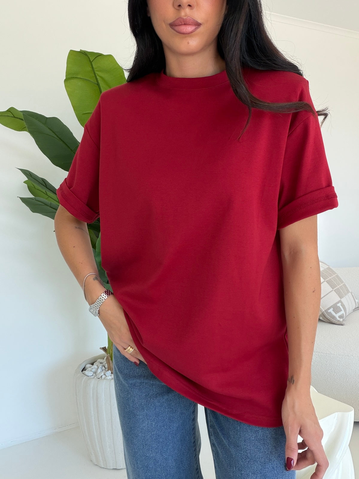 5577-T-SHIRT PREMIUM CHERRY