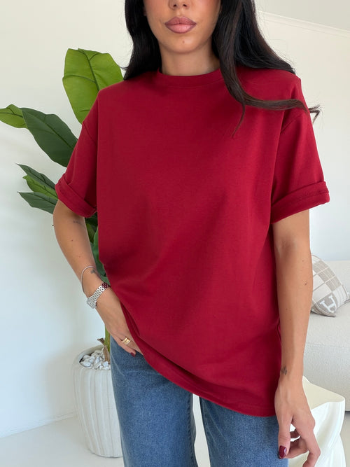 5577-T-SHIRT PREMIUM CHERRY