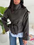 DD98-B-TRENCH IN ECO-PELLE CHOCO