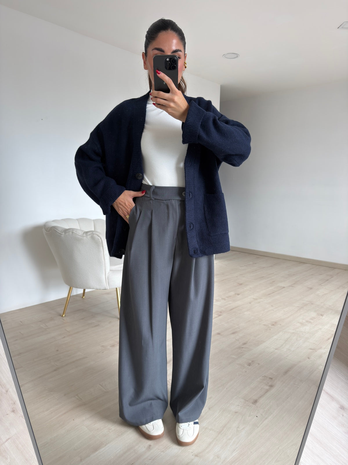 NEW PANTALONE PALAZZO GREY