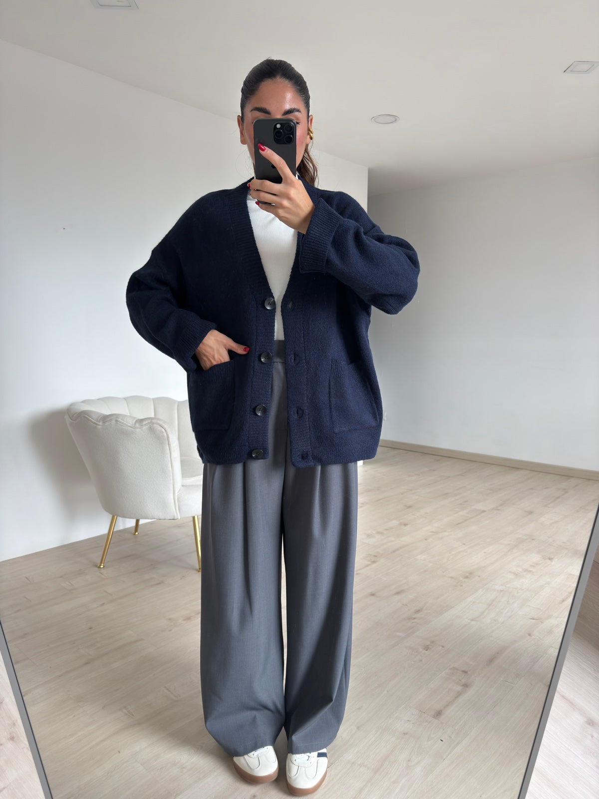 NEW PANTALONE PALAZZO GREY