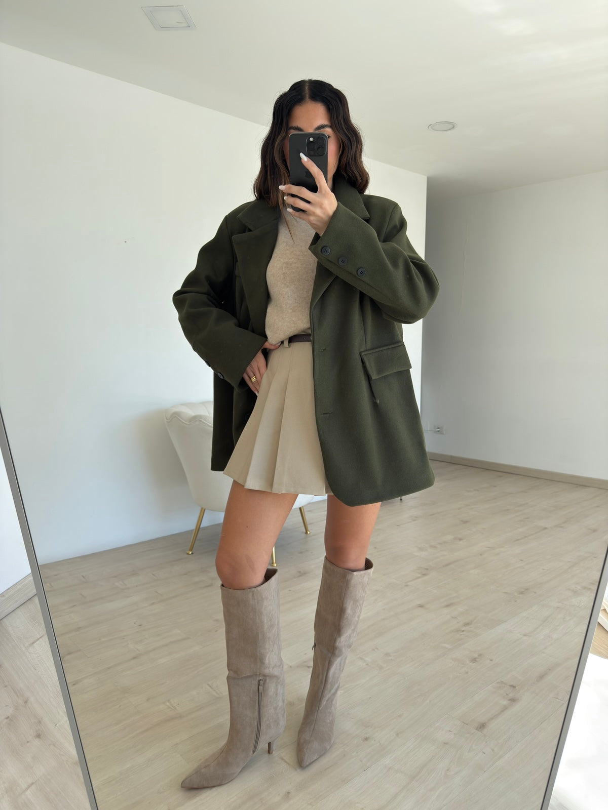 BLAZER ROND MILITARE