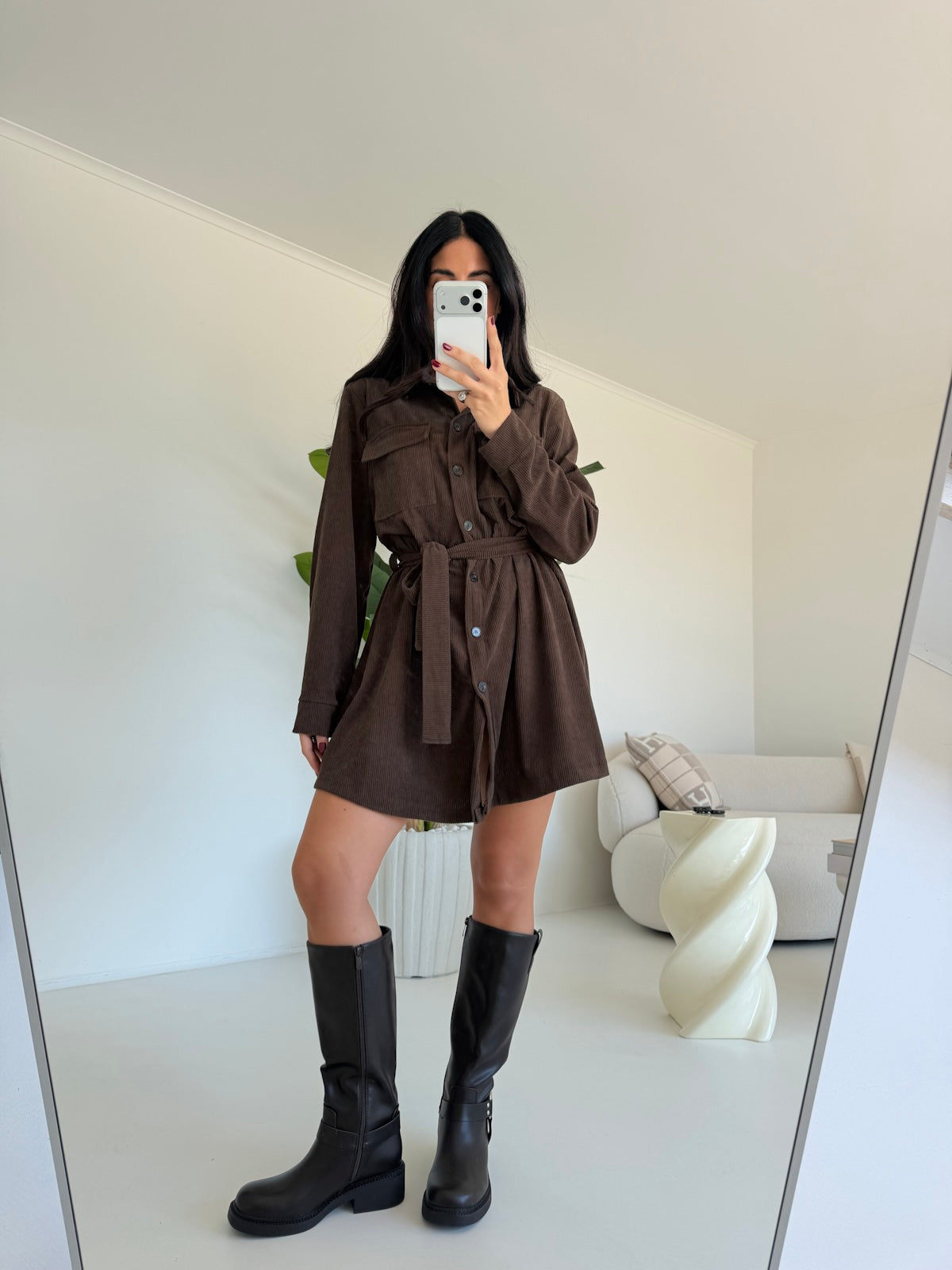 CHEMISIER ALYSON CHOCO