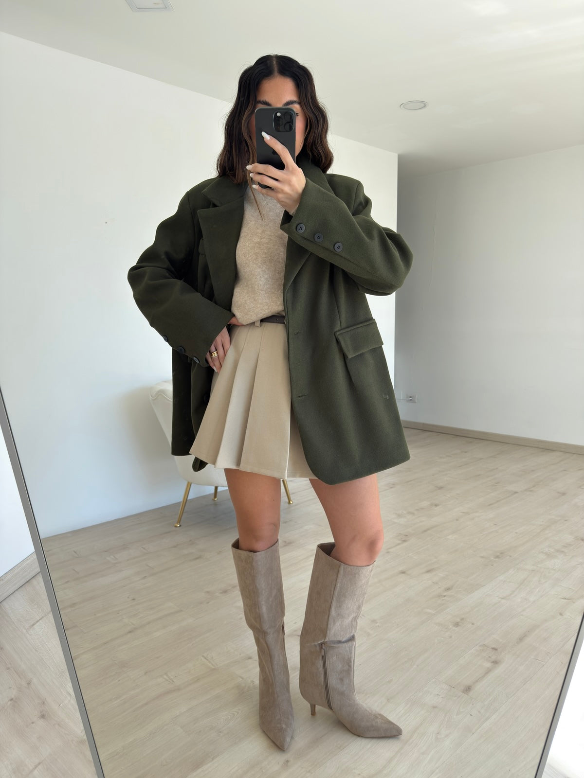 BLAZER ROND MILITARE